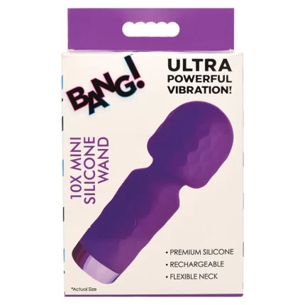 Bang 10X Mini Silicone Wand-Purple