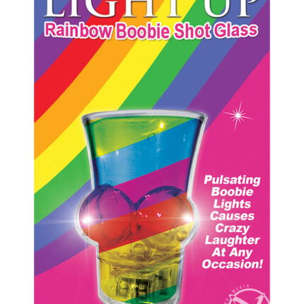 Rainbow Light Up Boobie Shot Glass