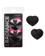 Radiance Heart Pasties Black O-S